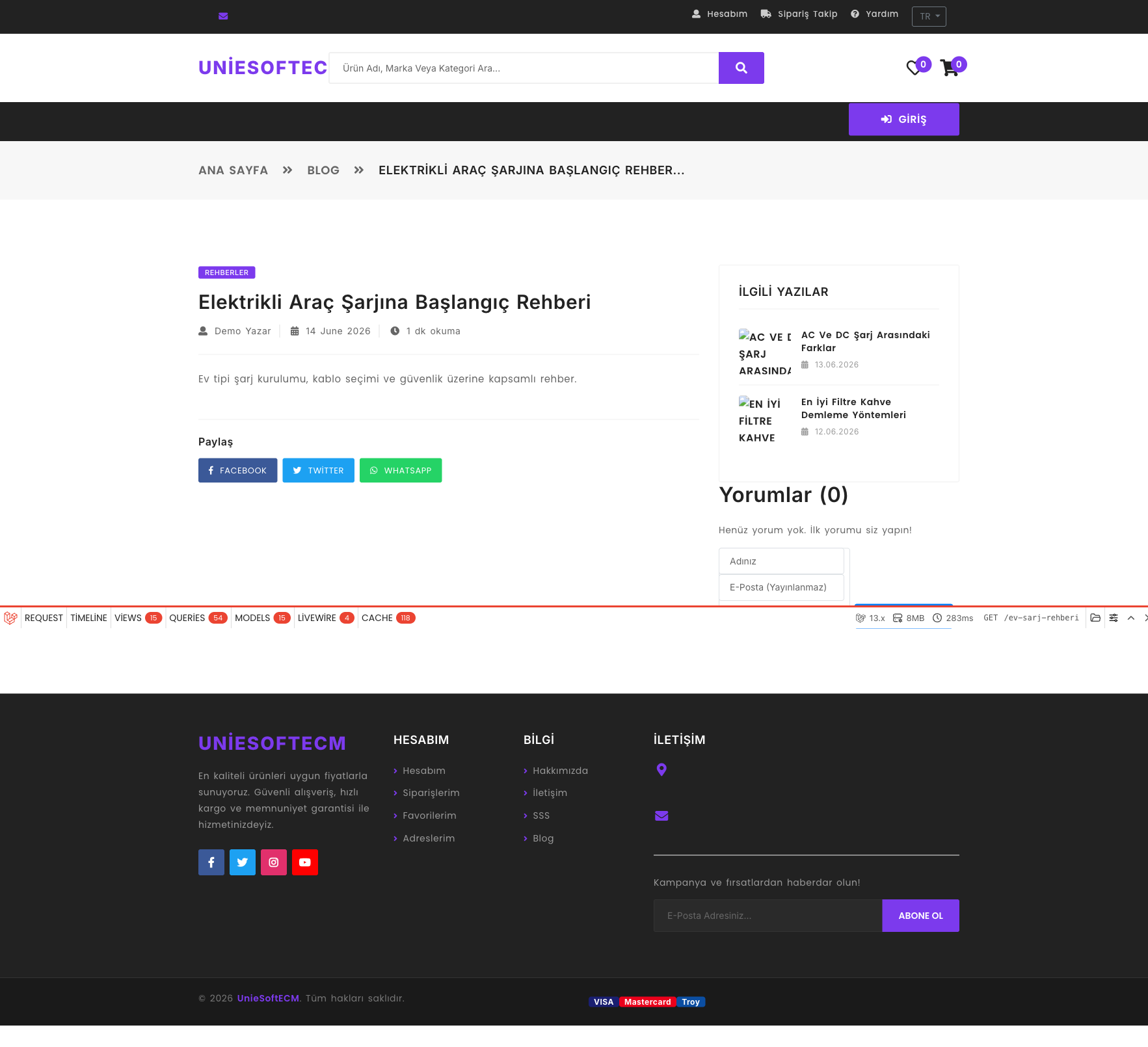 ECM · E-Ticaret Yönetim Sistemi screenshot 3